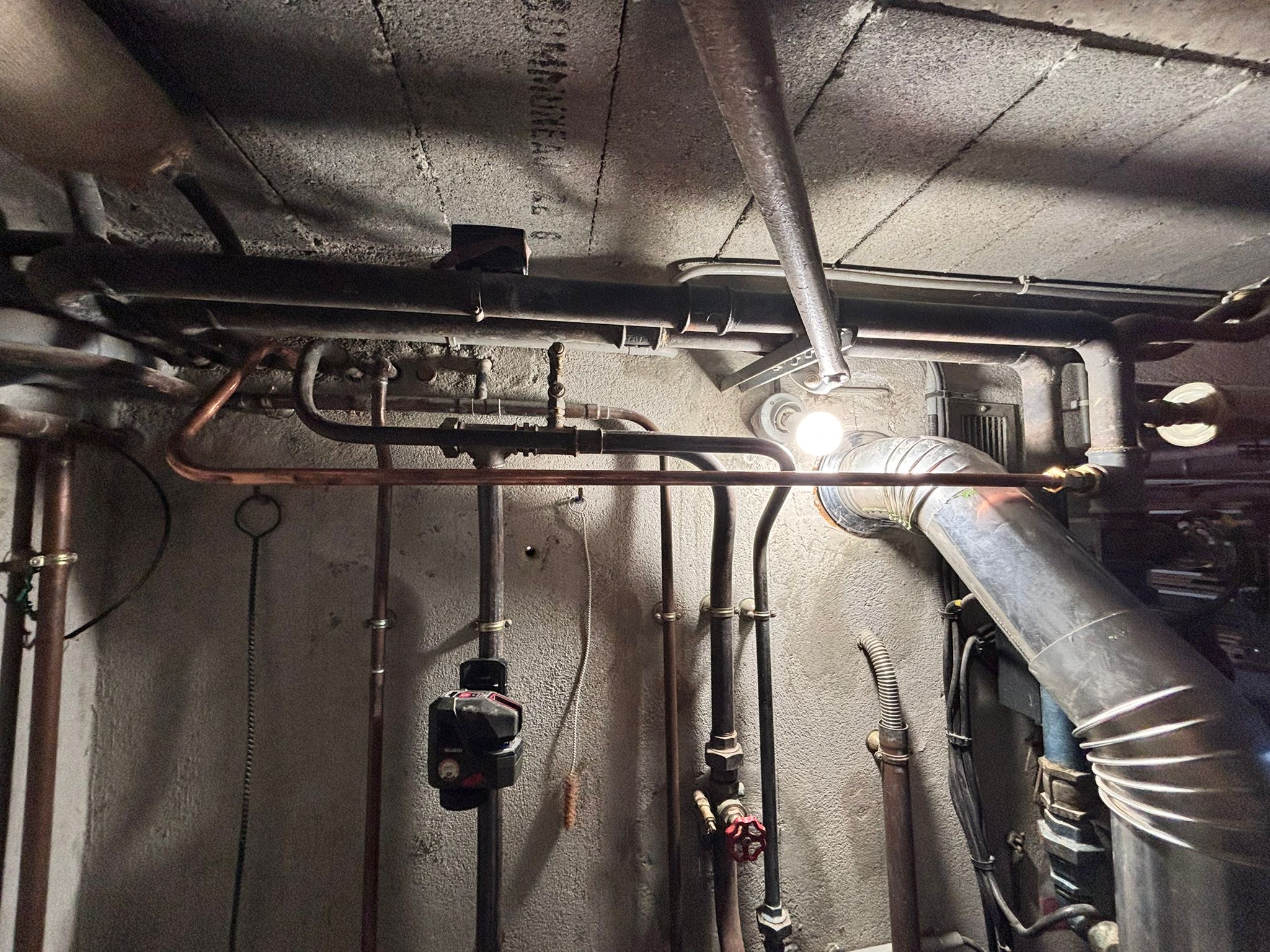 Reseau de chaufferie inspecte et repris